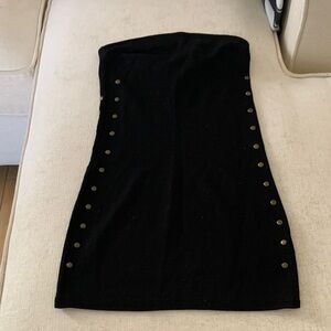 H&M Black Tube Top Mini Dress